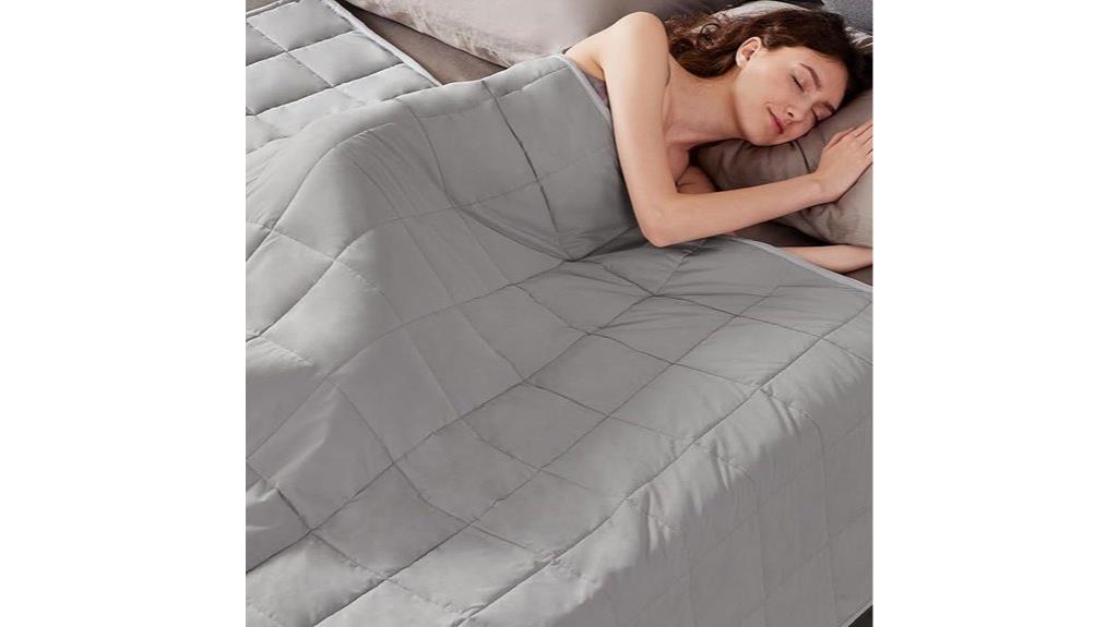 large cozy cooling weighted blanket