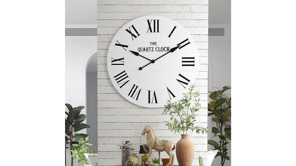 large farmhouse wall clock