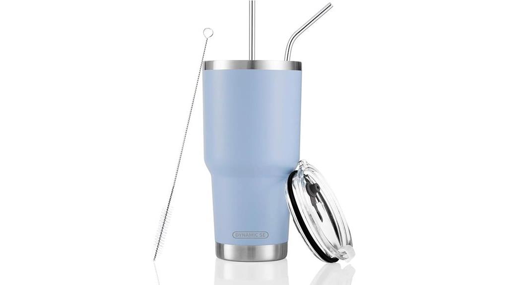 large stainless steel tumbler