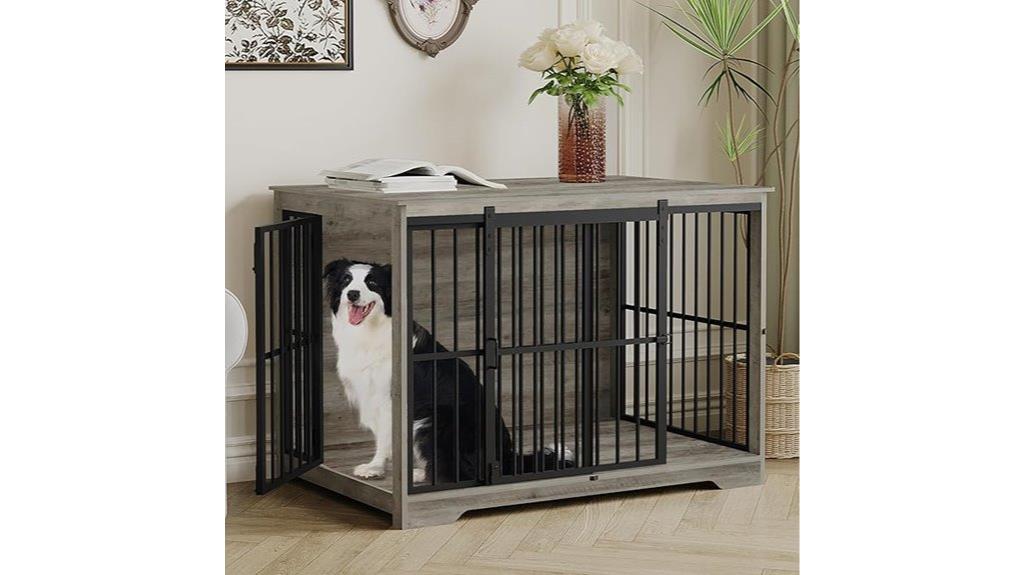 large stylish dog crate