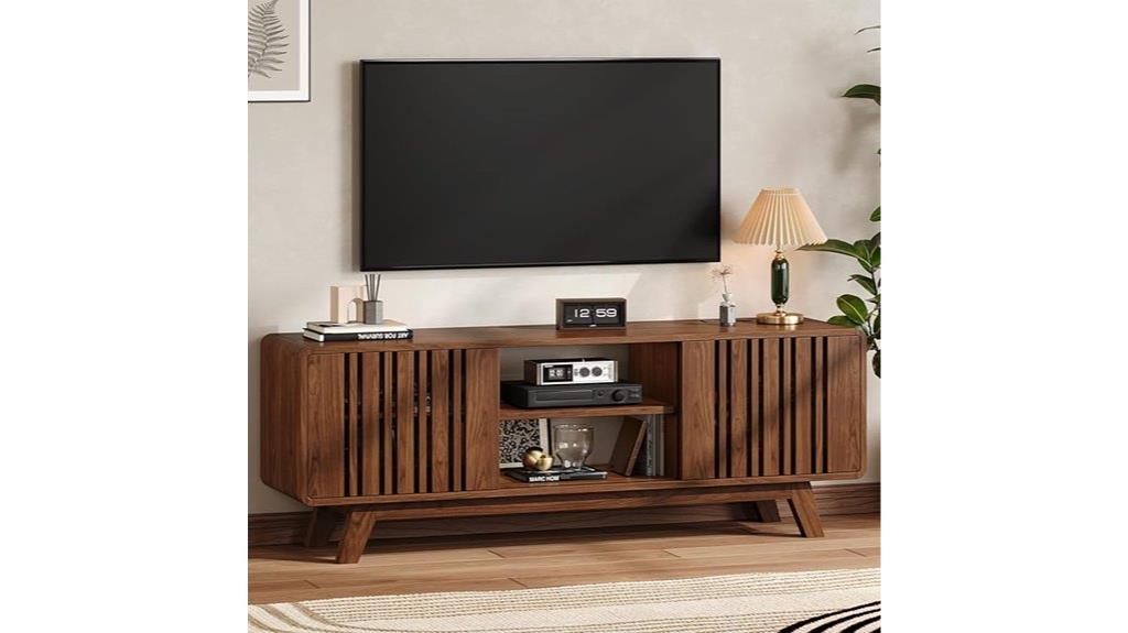 large tv stand with storage