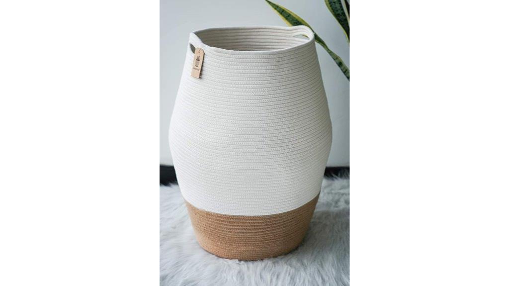 large wicker laundry hamper