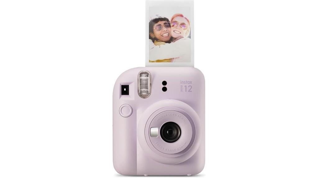 lilac purple instant camera