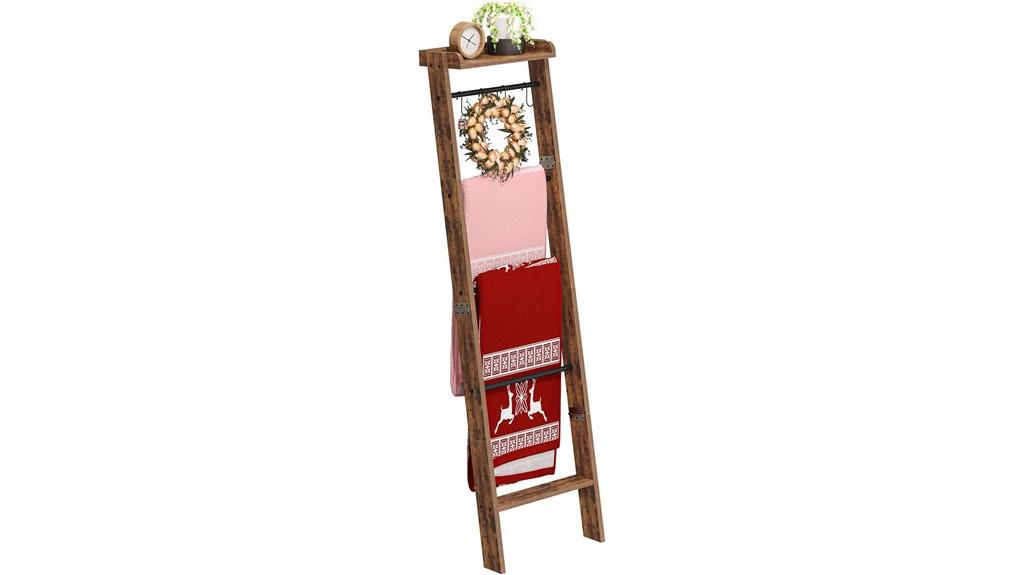 living room blanket ladder