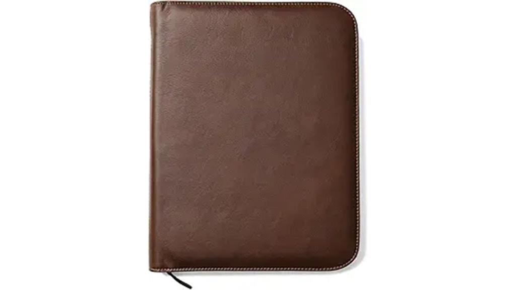 luxury leather portfolio