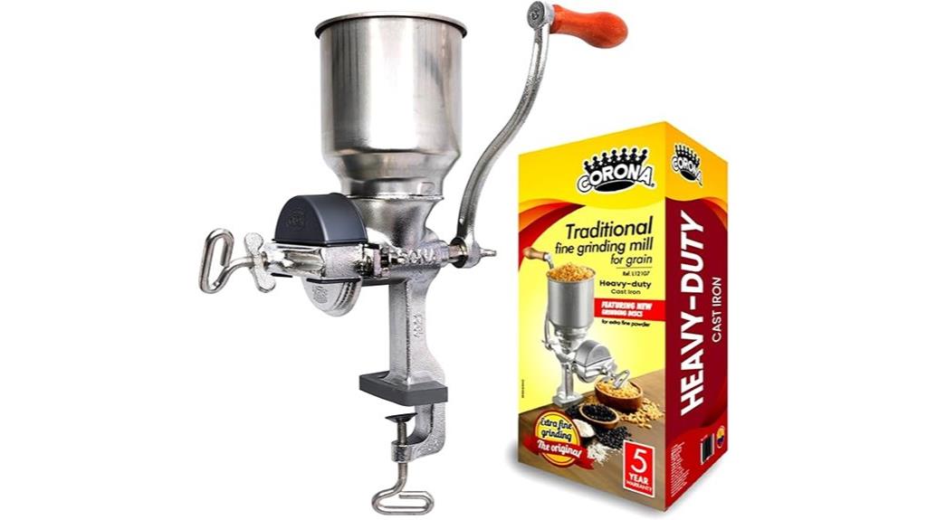 manual cast iron grain mill