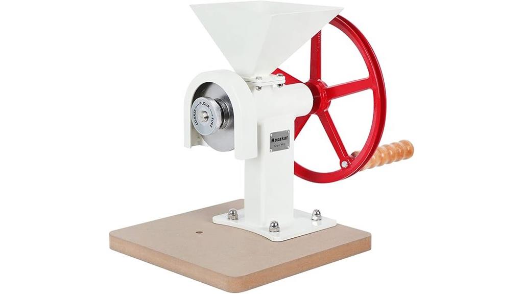 manual grain mill grinding