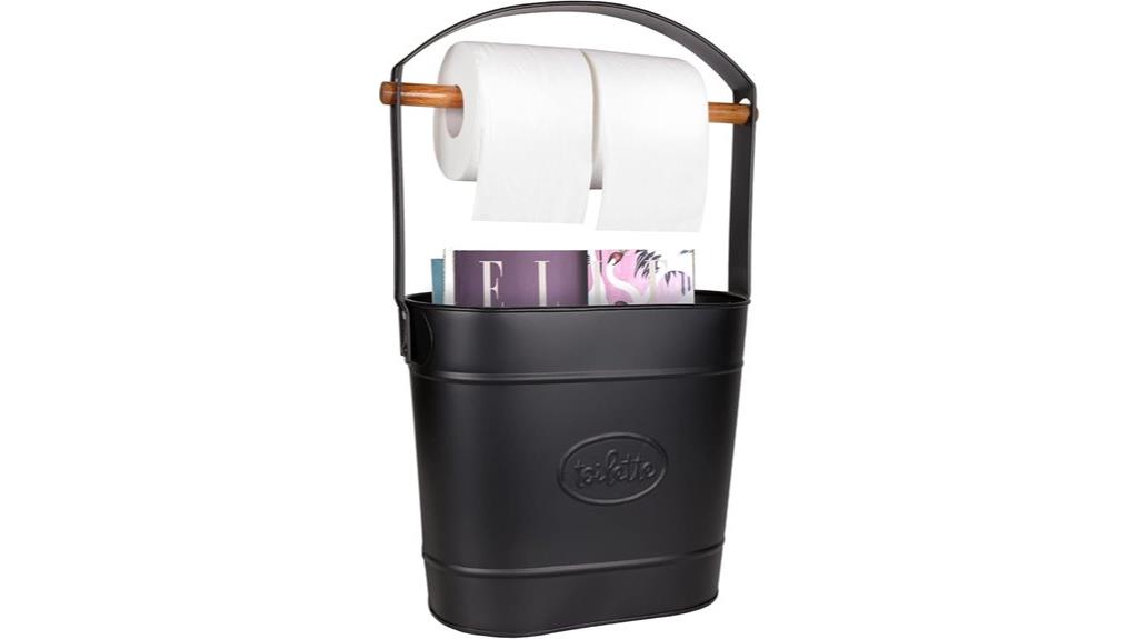 matte black toilet paper stand