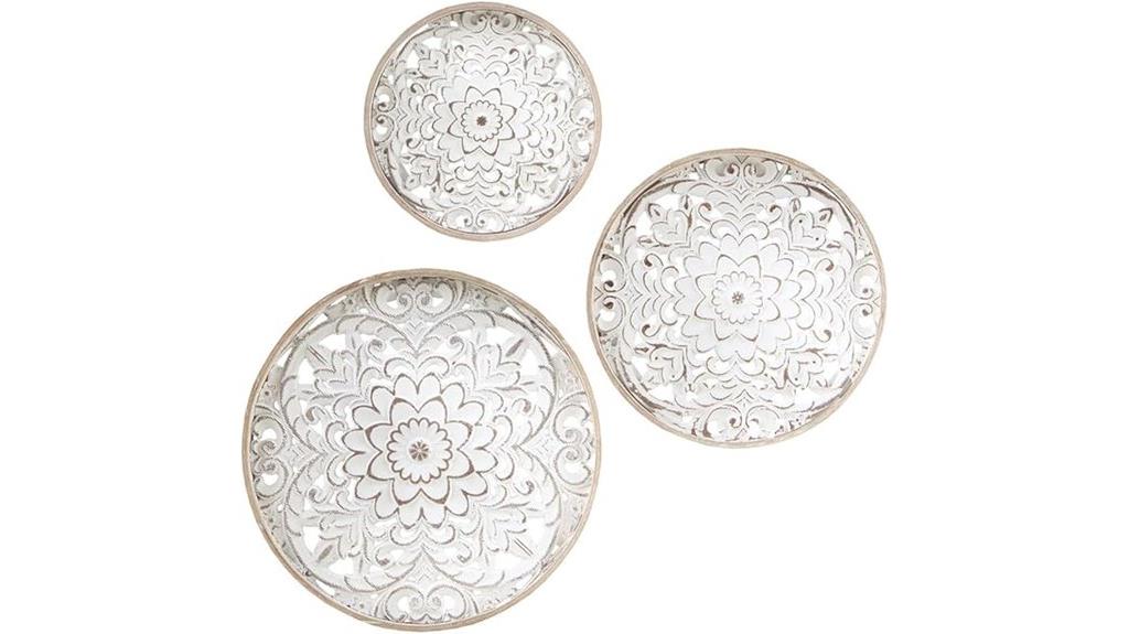 medallion trio wall art