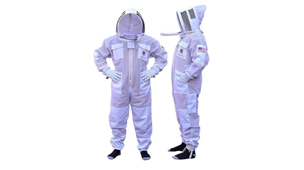 medium beekeeping suit with veil