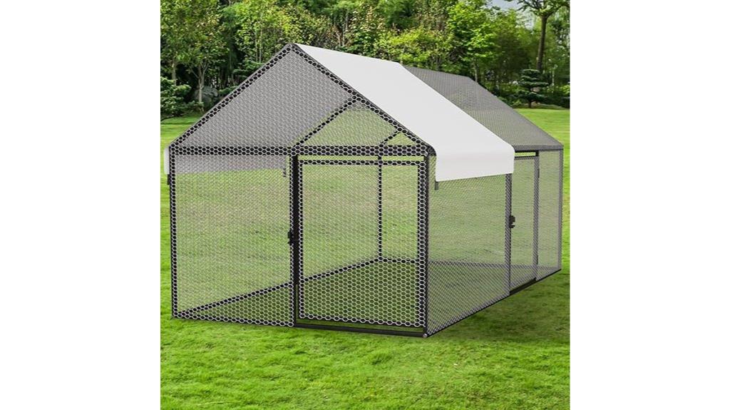 metal coop with cover