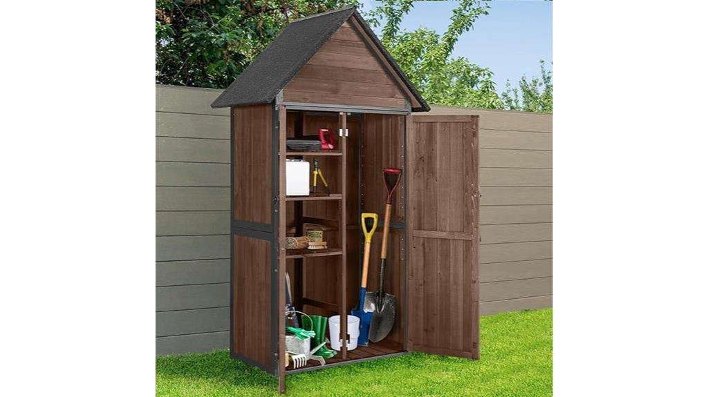 metal frame garden shed
