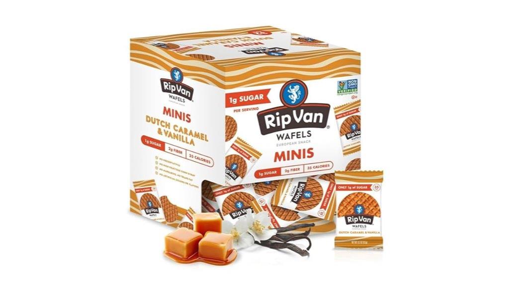 mini dutch caramel waffles