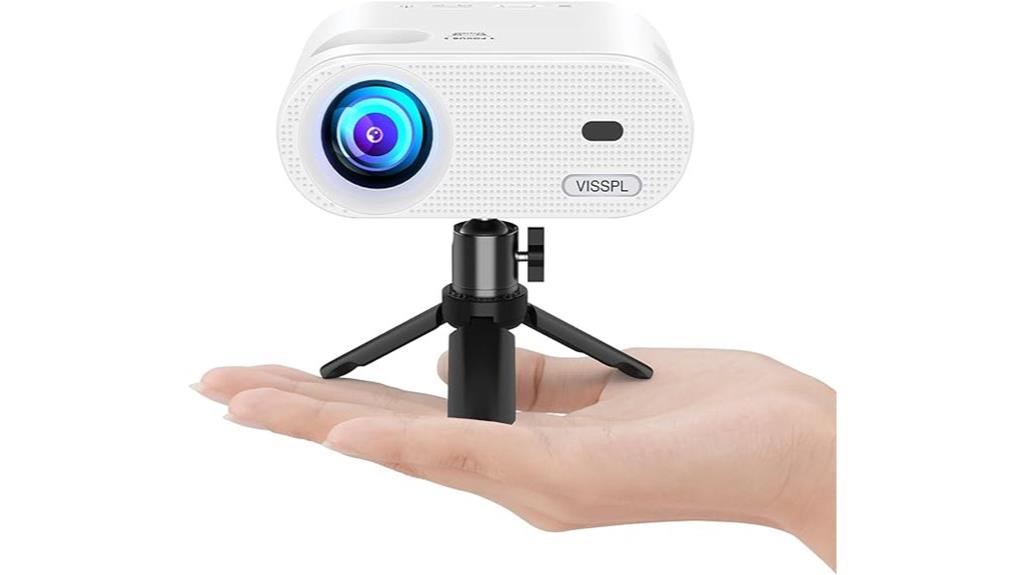mini projector with tripod