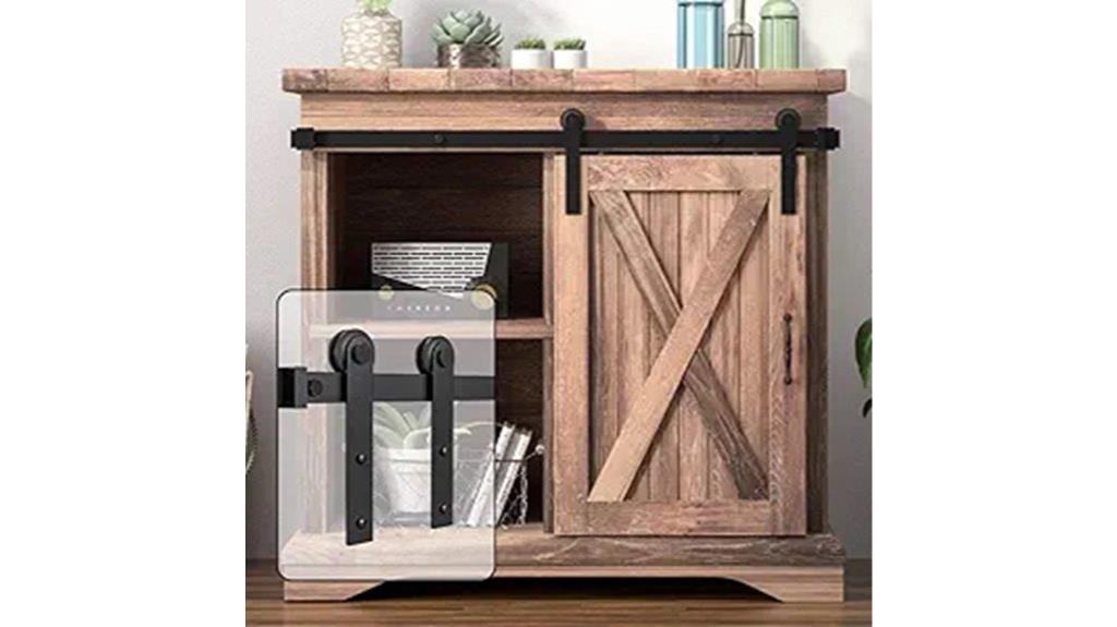 mini sliding barn door hardware