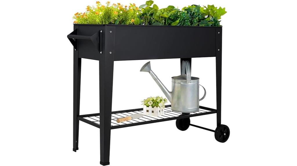 mobile tall garden bed