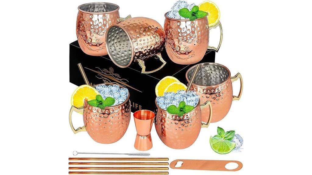 moscow mule copper set
