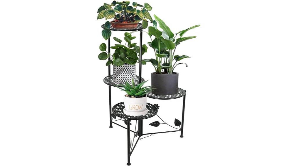 multi tier metal plant stand