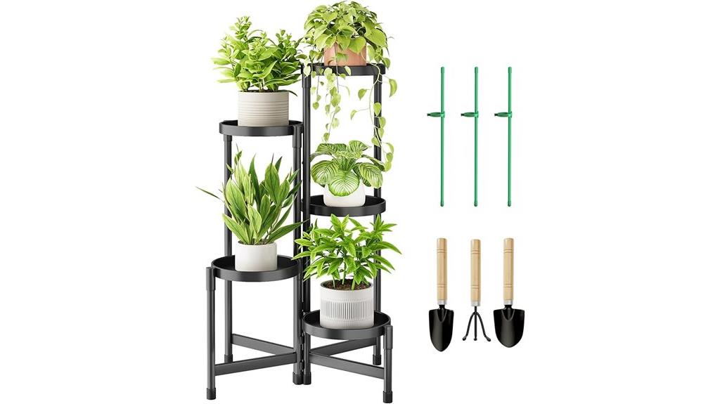 multi tier rotatable plant stand
