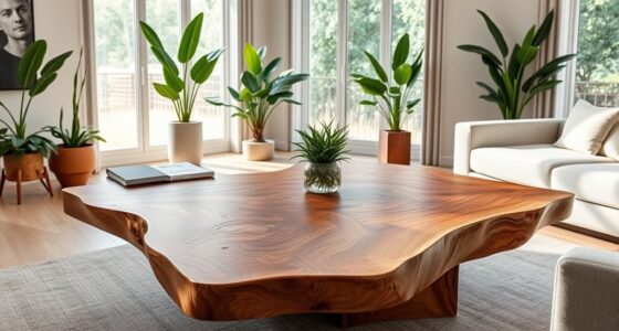 natural wood coffee tables