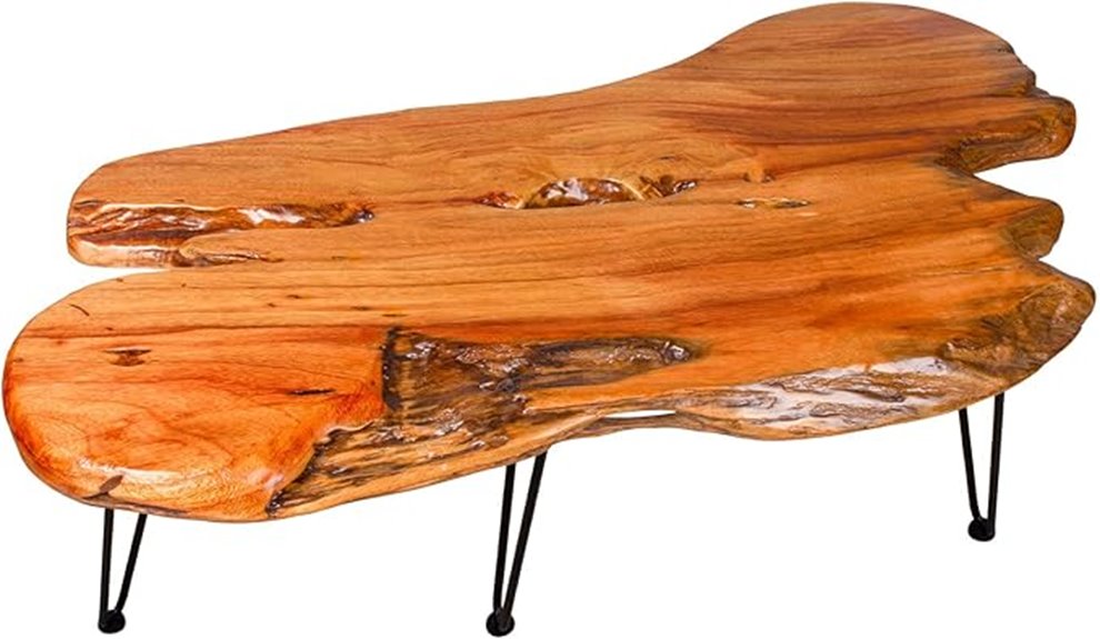 natural wood live edge