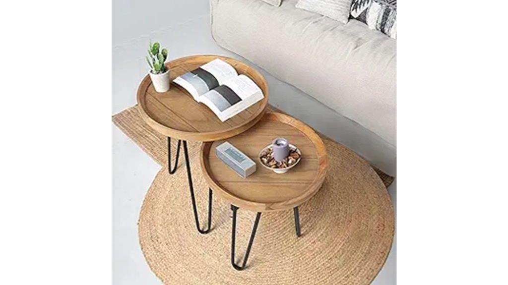oakrain nesting tables set