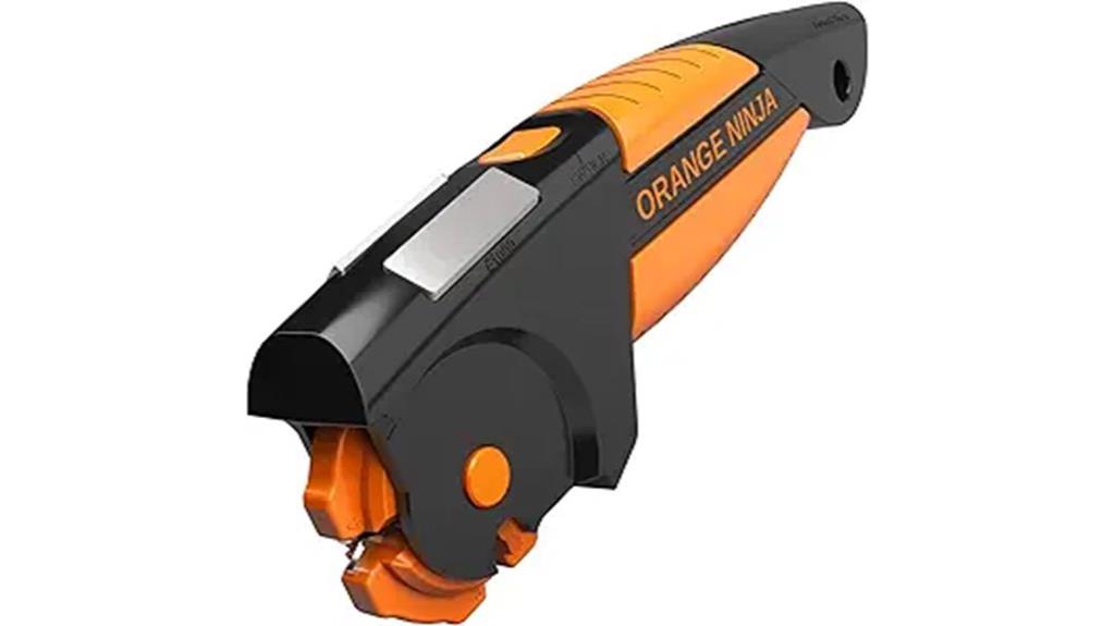orange ninja garden sharpener