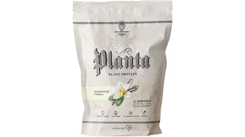organic vanilla plant protein