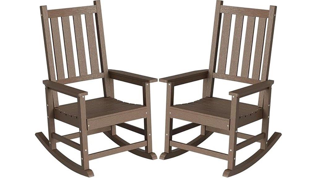 outdoor hdpe rocking chairs