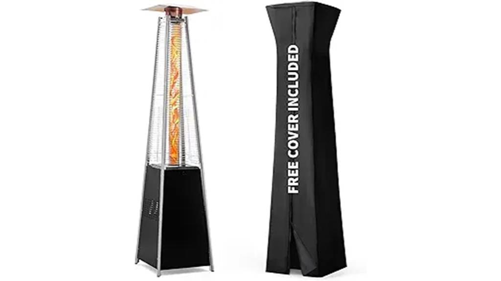outdoor heater with cover