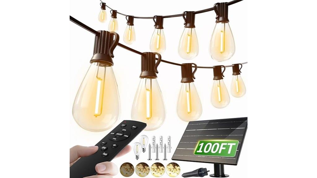 outdoor solar string lights