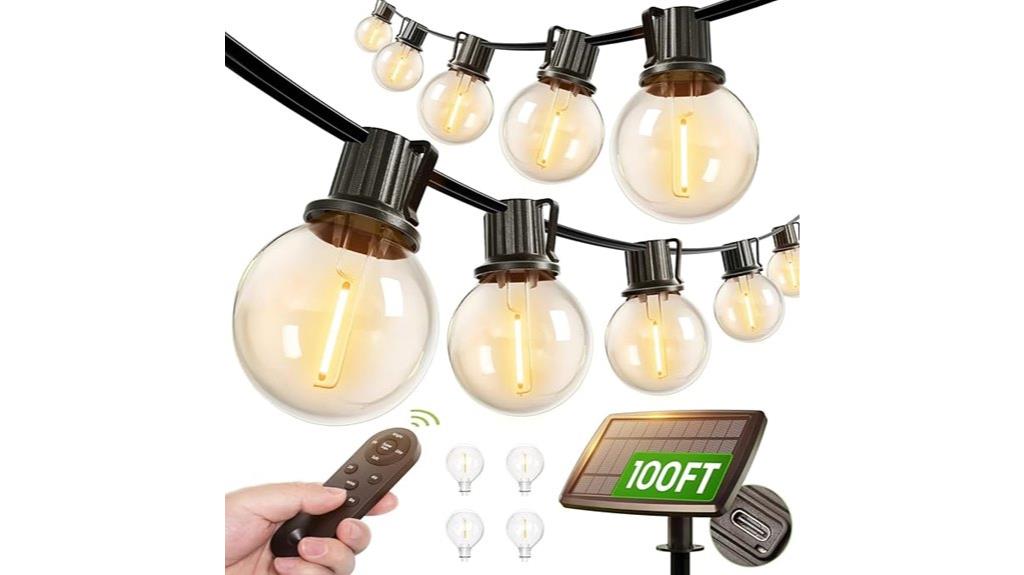 outdoor solar string lights