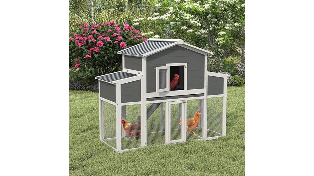 outdoor wooden chicken coop