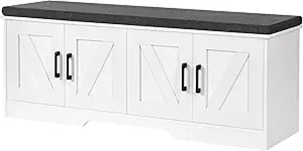 padded seat adjustable shelf