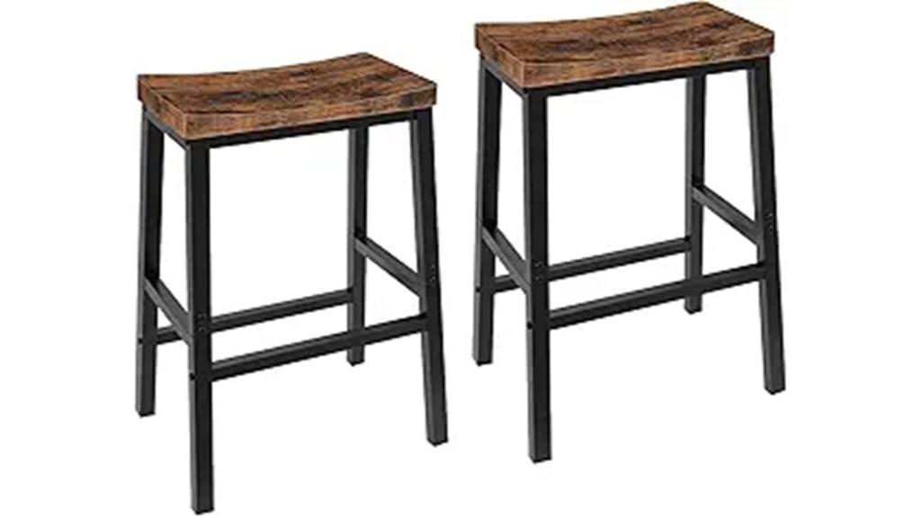 pair of stylish bar stools