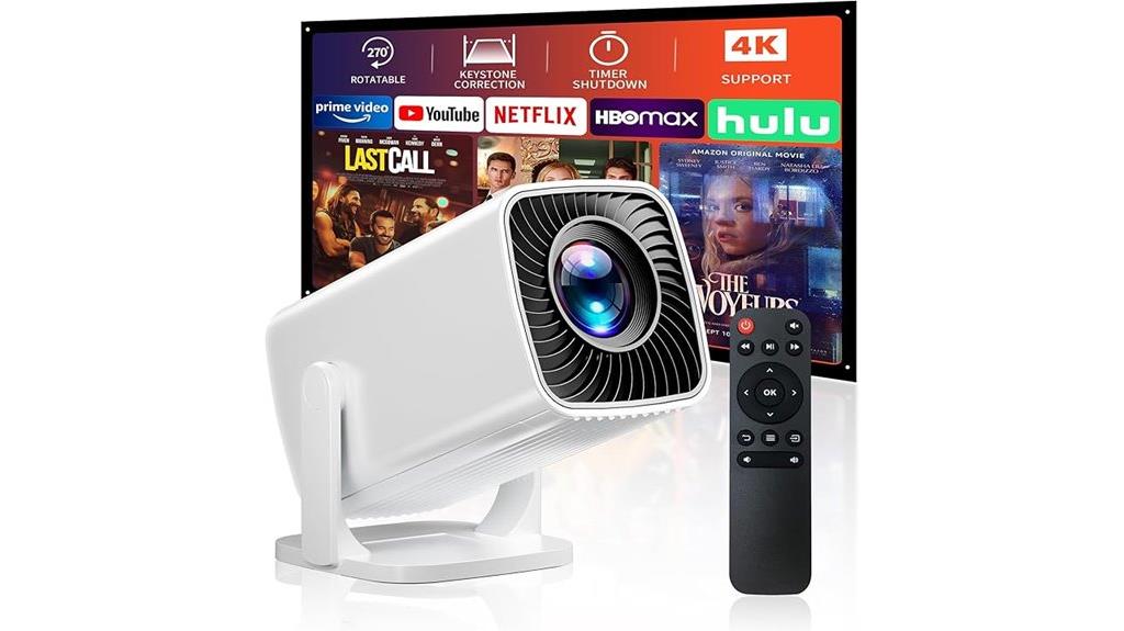 portable 4k outdoor projector