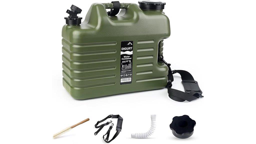 portable camping water container
