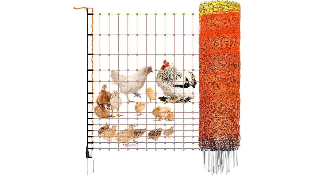 portable poultry electric fence