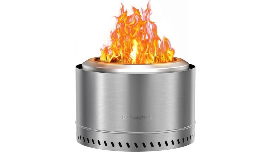 portable smokeless outdoor fireplace