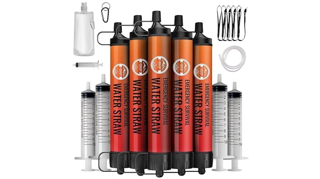 portable straw water filters