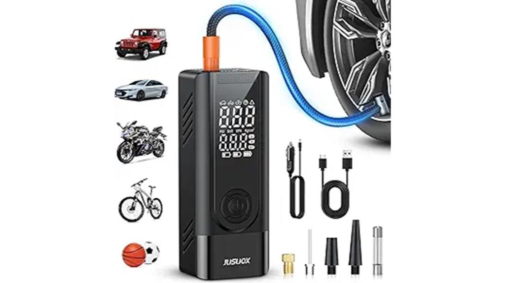 portable tire inflator compressor
