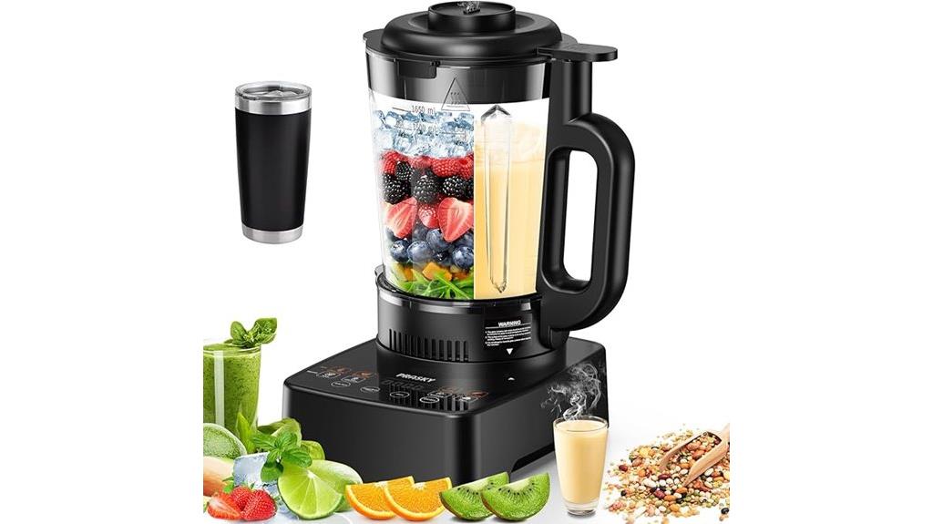 powerful glass blender with heating