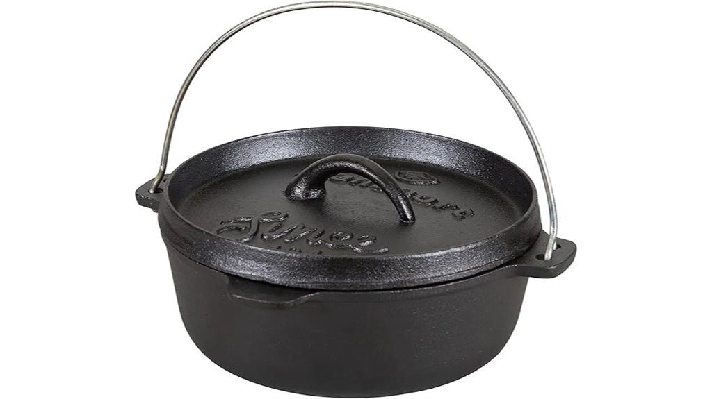 pre seasoned cast iron dutch oven