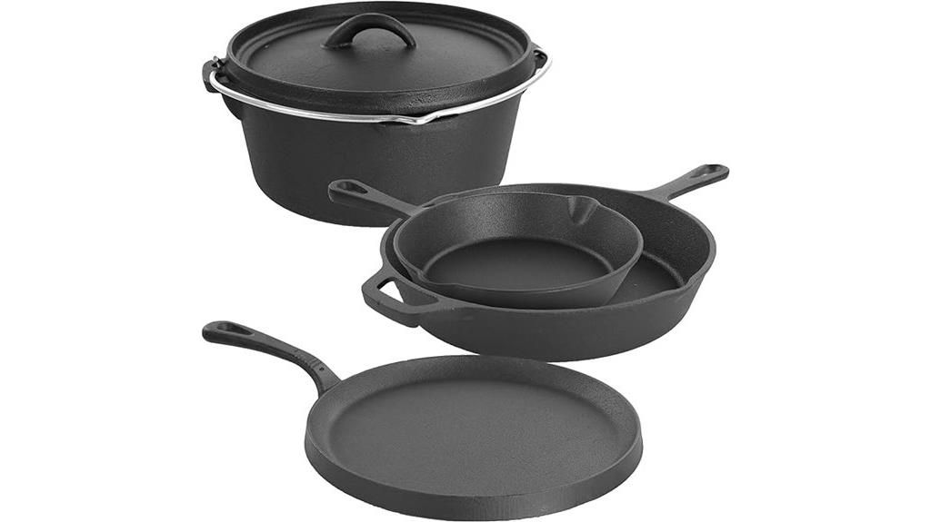 pre seasoned cast iron set