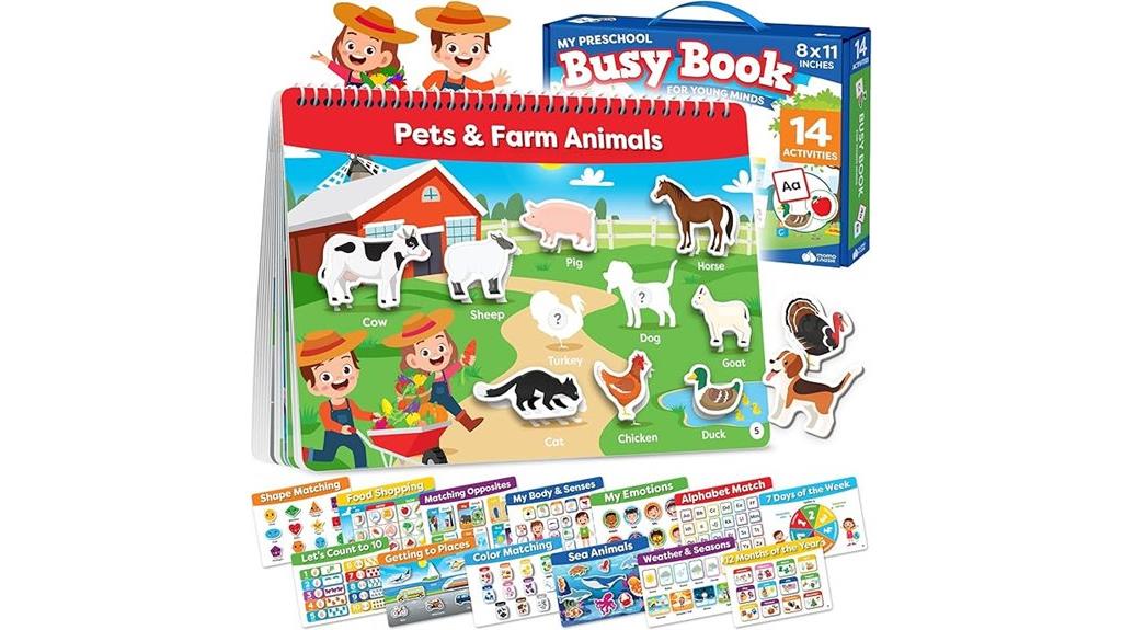 preschool busy book activities
