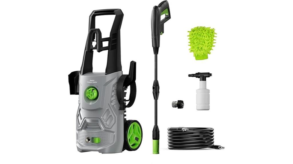 pressure washer with foam cannon