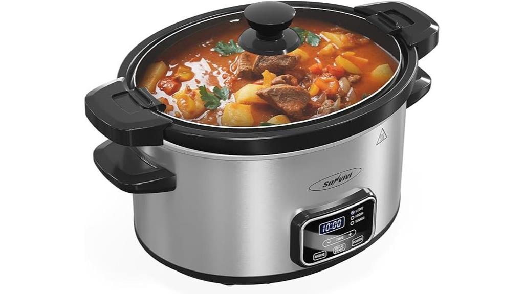 programmable locking lid removable pot