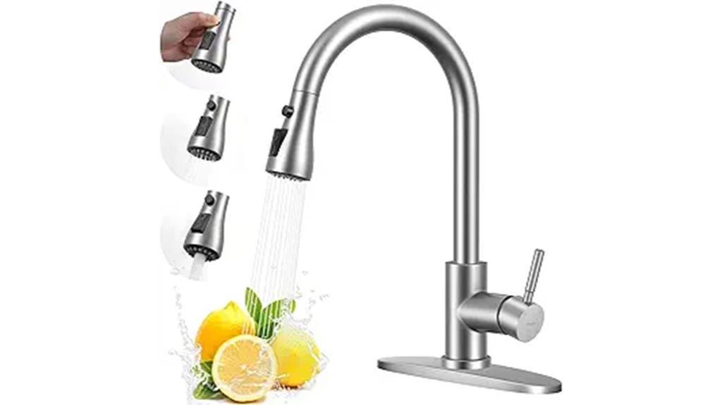 pull down kitchen faucet