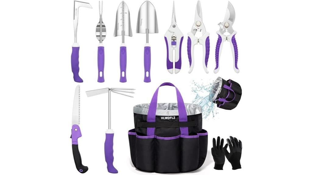purple women s gardening set