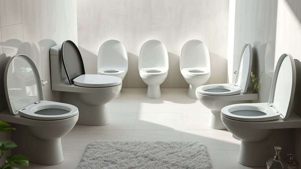 quiet comfortable toilet seats
